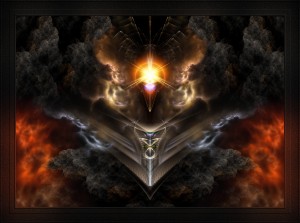 Light Of The Dragon Fractal Art Composition